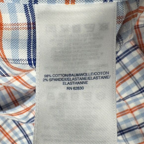 LANDS END Traditional Fit No-Iron Button Down Plaid Shirt X-large 17-17 1/2 - Picture 7 of 8